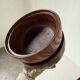 Antique walnut wooden bowls