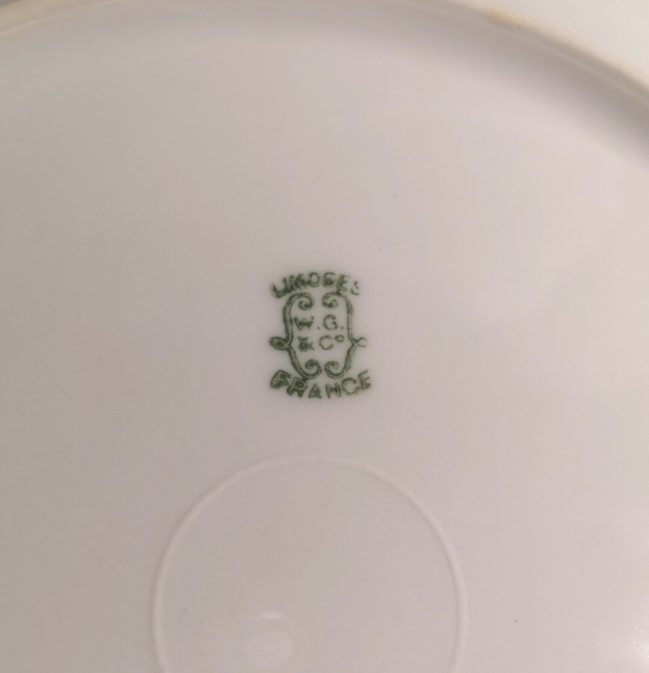 4 flat plates W. Guerin Limoges