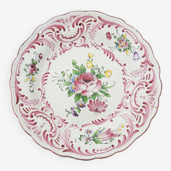 Old large earthenware: peony decoration