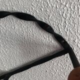 Vintage 1960 coat rack heart 5 ball hooks wood - 60 cm