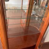 Louis XVI style silver showcase In marquetry