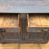 Low sideboard in solid wood