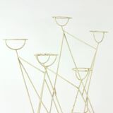 Large Mid Century Steel Plant Holder Stand, Czechoslovakia 1960s