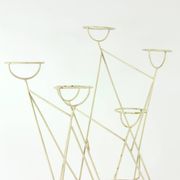Large Mid Century Steel Plant Holder Stand, Czechoslovakia 1960s