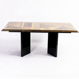 Extendable dining table by Giovanni Offredi for Saporiti, circa 1980