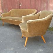 Fauteuil danois organique années 50/60 bronze