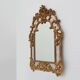 Rococo style gilt mirror with marbled glass border by Deknudt, Belgium, 197