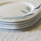 4 dessert plates from Pontesa Spain "Art Nouveau type" in very good condition