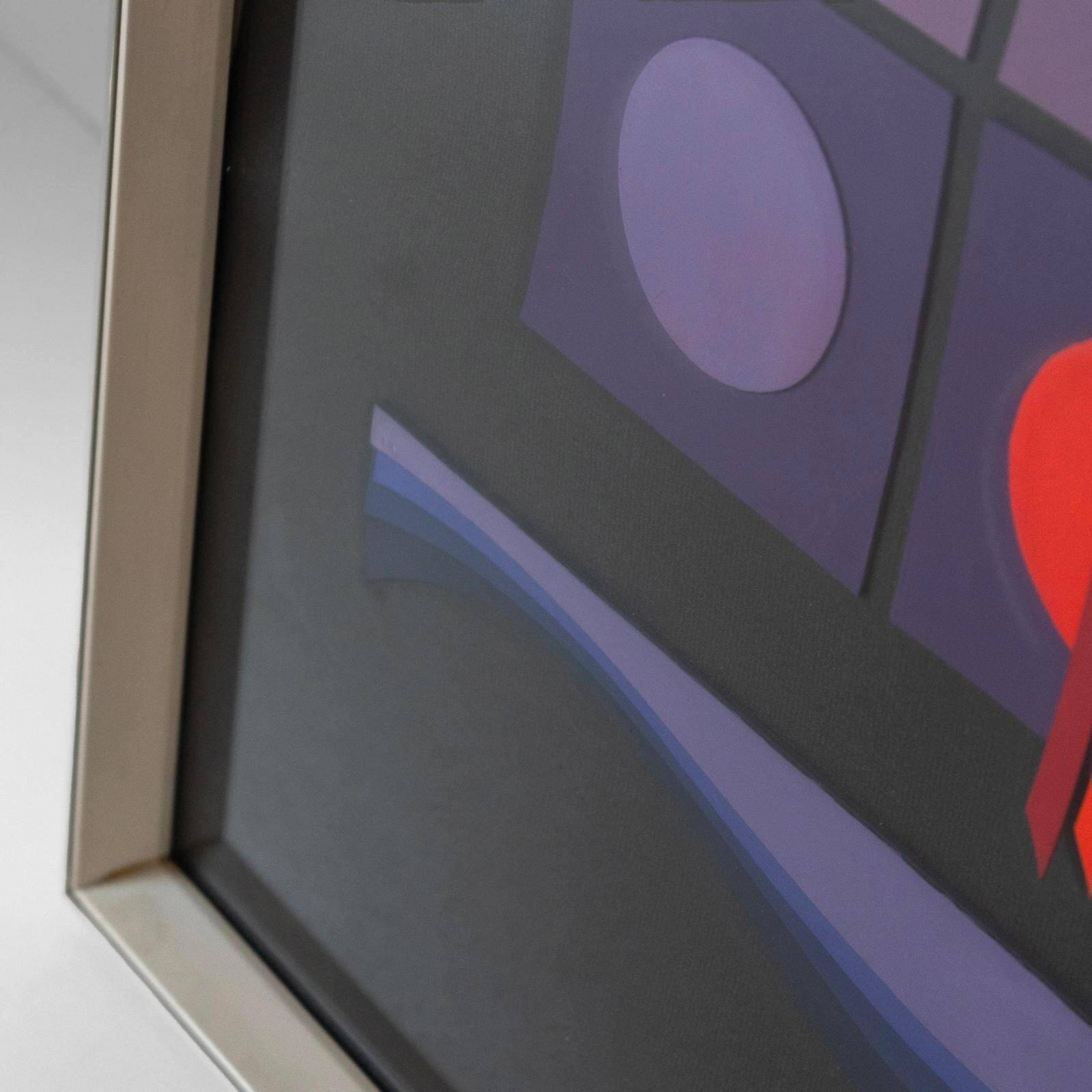 1980s Italian Modern Art Collage Poster created by Angela Trapani