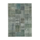 Hand-Knotted Turkish Vintage 171 cm x 242 cm Grey Patchwork Rug