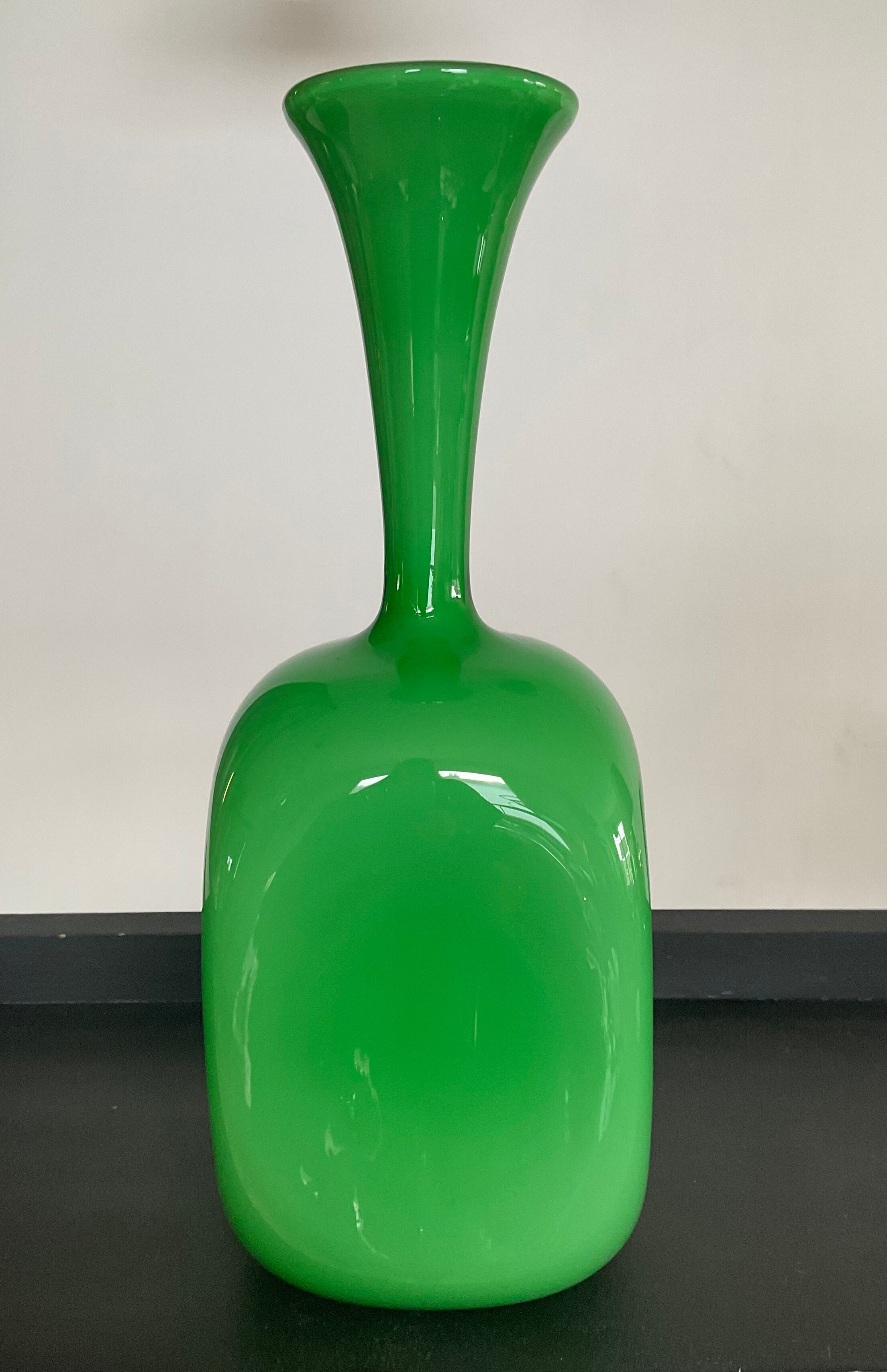 Vintage vase from the 50s in glass paste