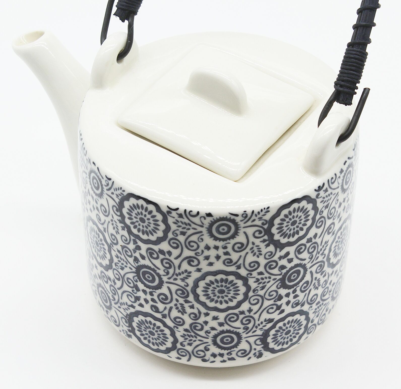 Théière céramique fleurs