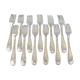 12 large forks in silver metal LOUIS XV Style MARLY