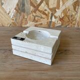 Travertine ashtray by Cerri Nestore