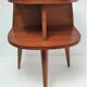 Bedside tripod wood feet spindles design 60s
