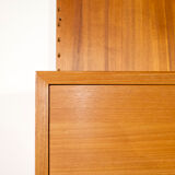 Modular wall system with panels Cado Poul Cadovius teak years 1959
