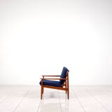 2 fauteuils lounge en teck par Arne Vodder pour Glostrup Mobelfabrik