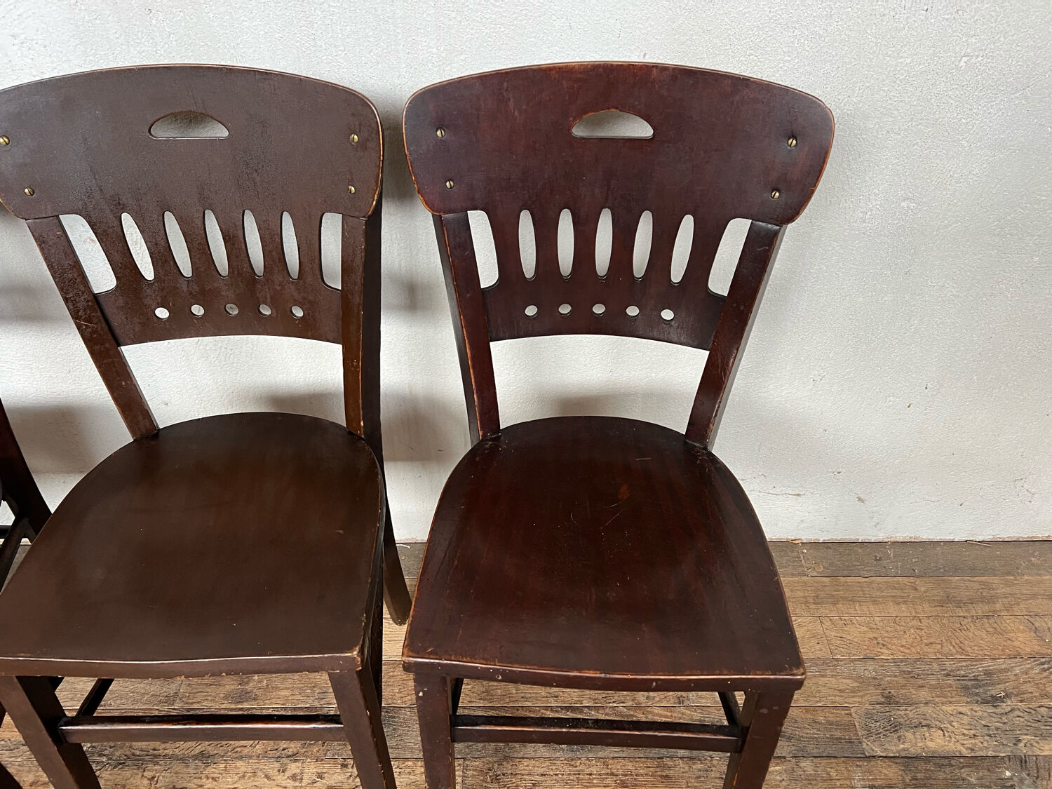 Series of 4 vintage Luterma bistro chairs 1920-1930