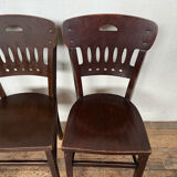 Series of 4 vintage Luterma bistro chairs 1920-1930