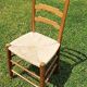 Wood and straw chair