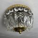Deknudt 2-light golden brass glass pendant basket ceiling light