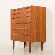 Danish mid-century teak chest of drawers by Genega Mobler, 1960s