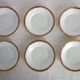 6 cups and saucers Limoges Robert Haviland, mid-20th century