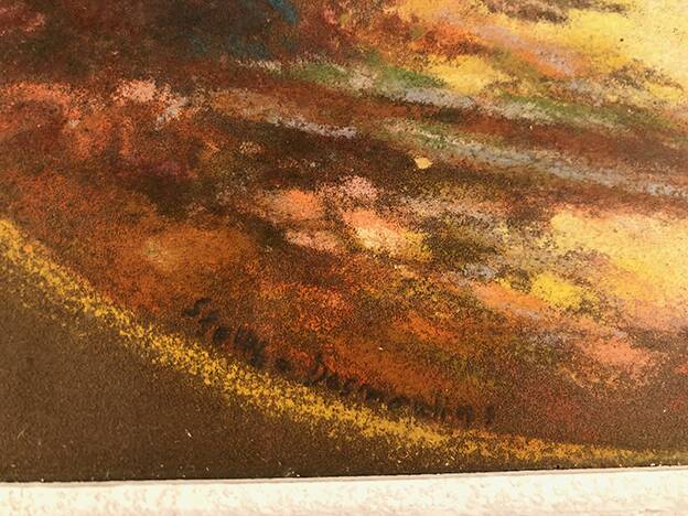 Georges Stelly-Desmoulins (1882-1959), signed pastel, small format