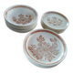 Set of 19 stoneware plates