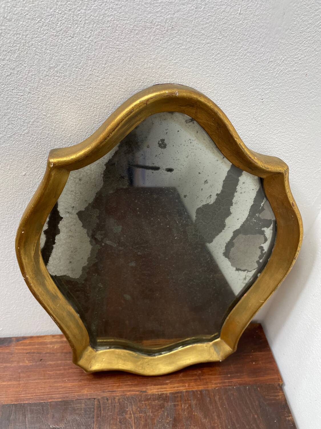Old wooden mirror