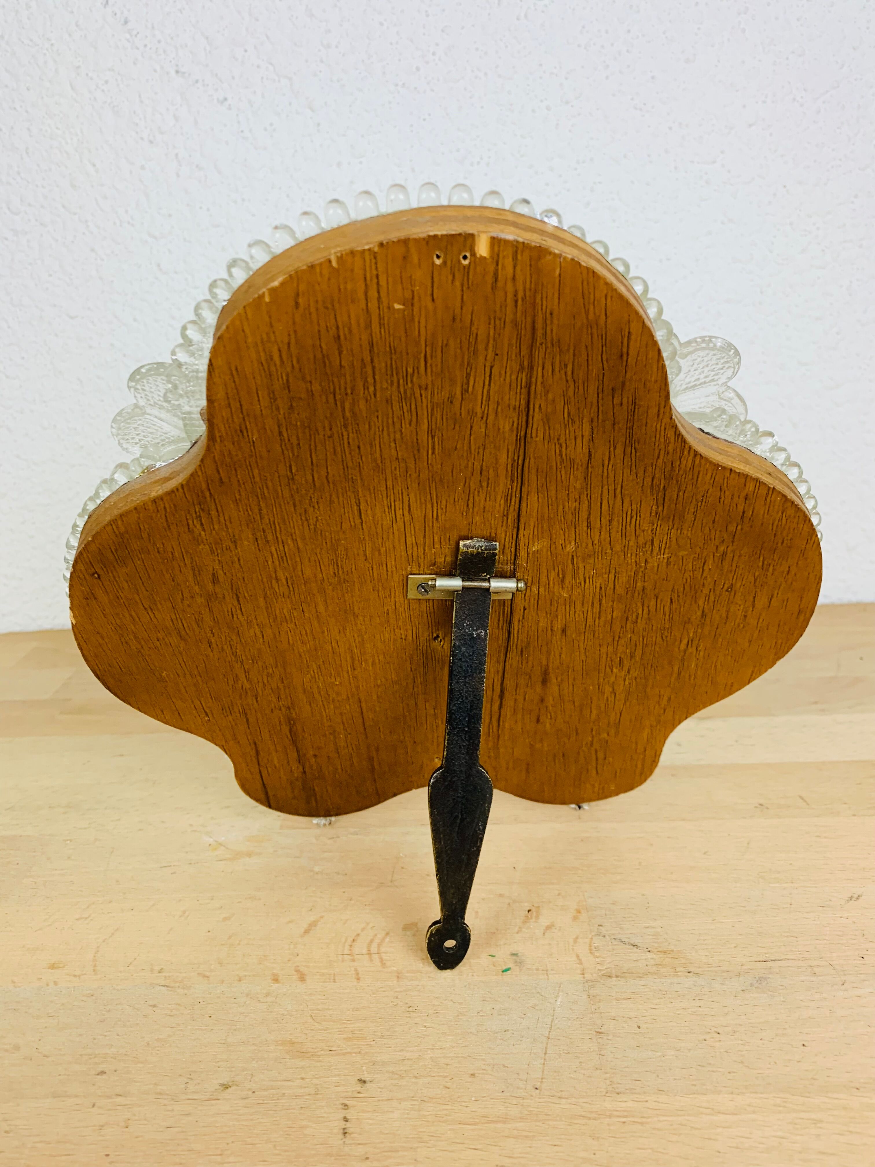 Miroir Murano de table à fleurs 23x24cm