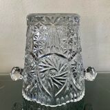 Cut crystal ice bucket