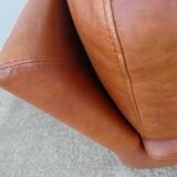 Vintage loft leather armchair DUVIVIER