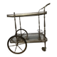 Chariot à boisson, desserte en laiton