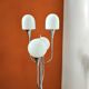 Lampadaire chromé à 4 globes des années 70 dans le gout de Sciolari