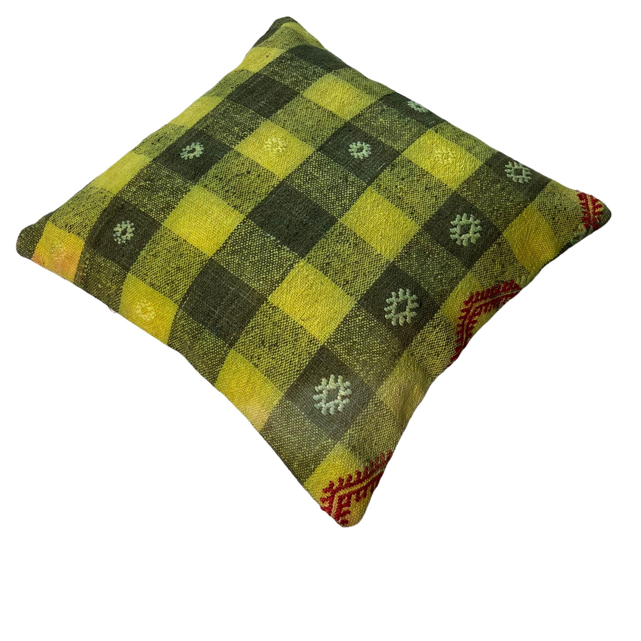 Turkish  kilim cushion cover , 45 x 45 cm