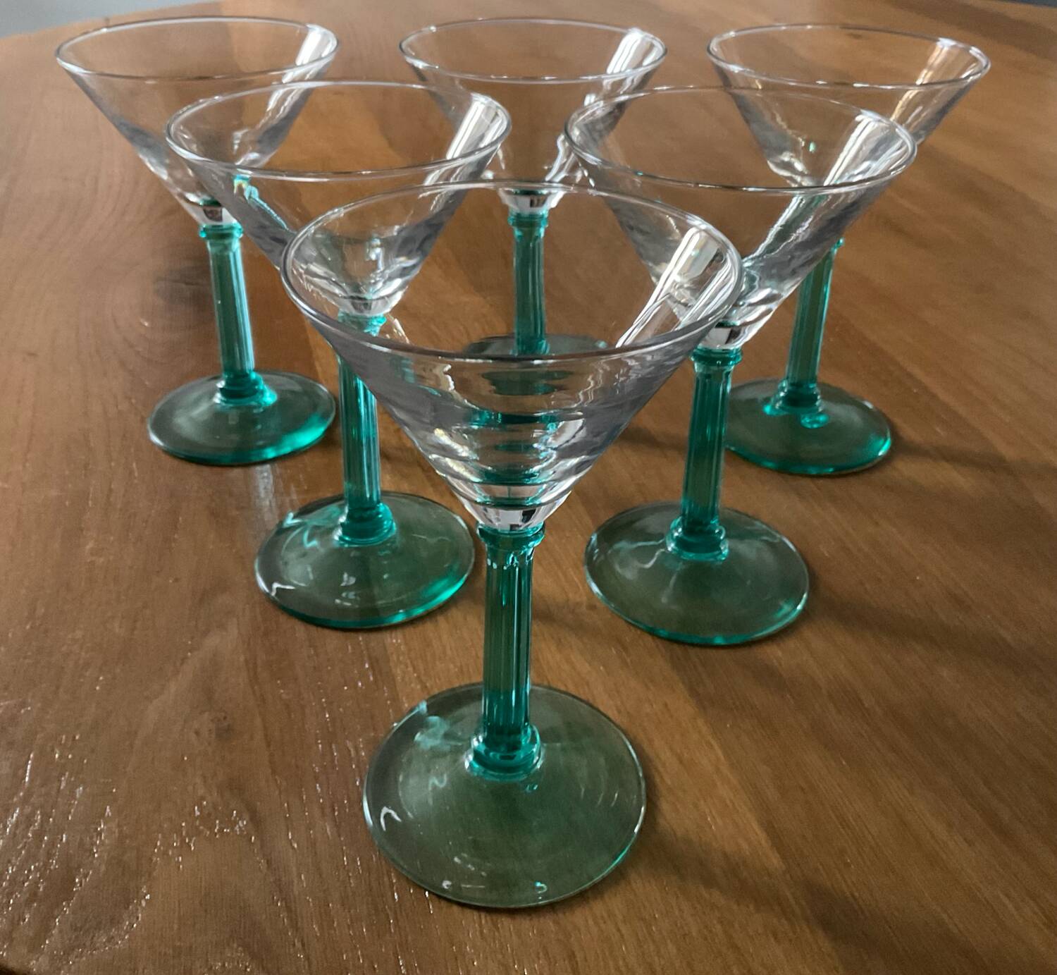 Set of 6 vintage cocktail glasses