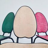 Set of 5 50s chairs