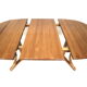 Danish design extendable teak dining table from the 1960s
