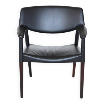 E. Larsen & A. Bender Madsen armchair in rosewood Willy Beck Denmark 1949