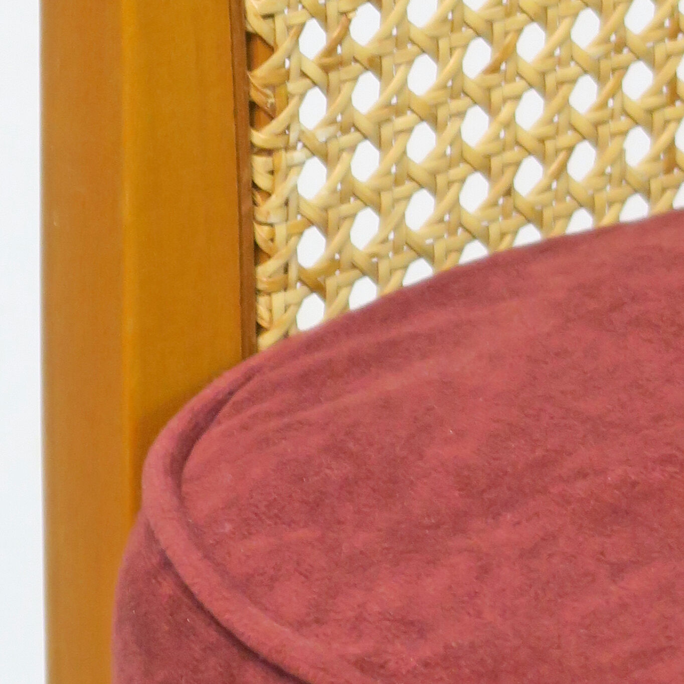 Armchair convertible in caning