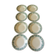 Lot 8 hollow plates Terre de Fert vert Fleurs Argenton Saint Amand