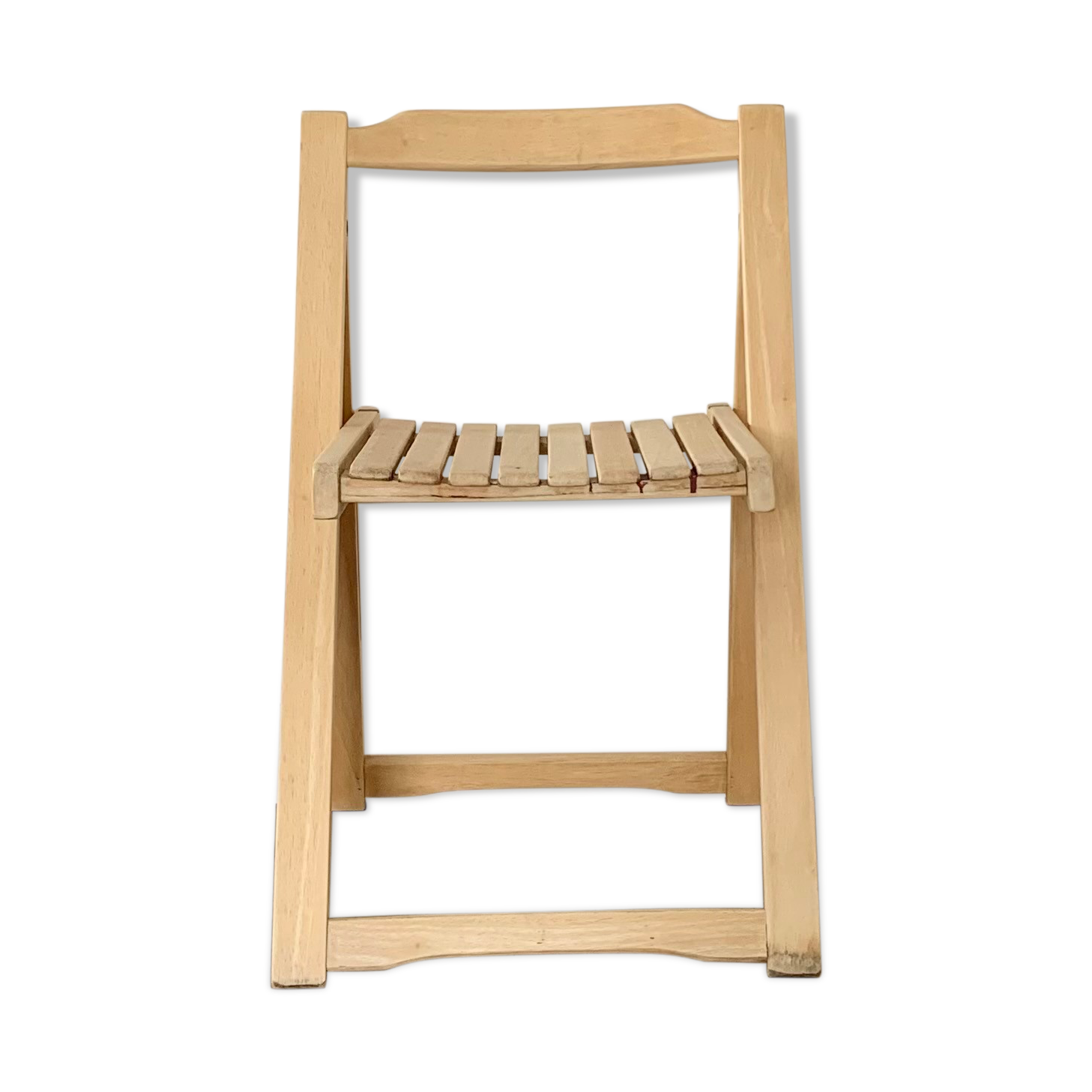 Vintage light wood folding chair