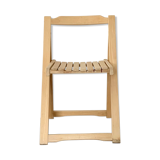 Vintage light wood folding chair