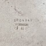 Oval silver-plated metal platters, Christofle