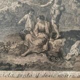 Francesco Zuccarelli, fishing scene, engraving, eighteenth century