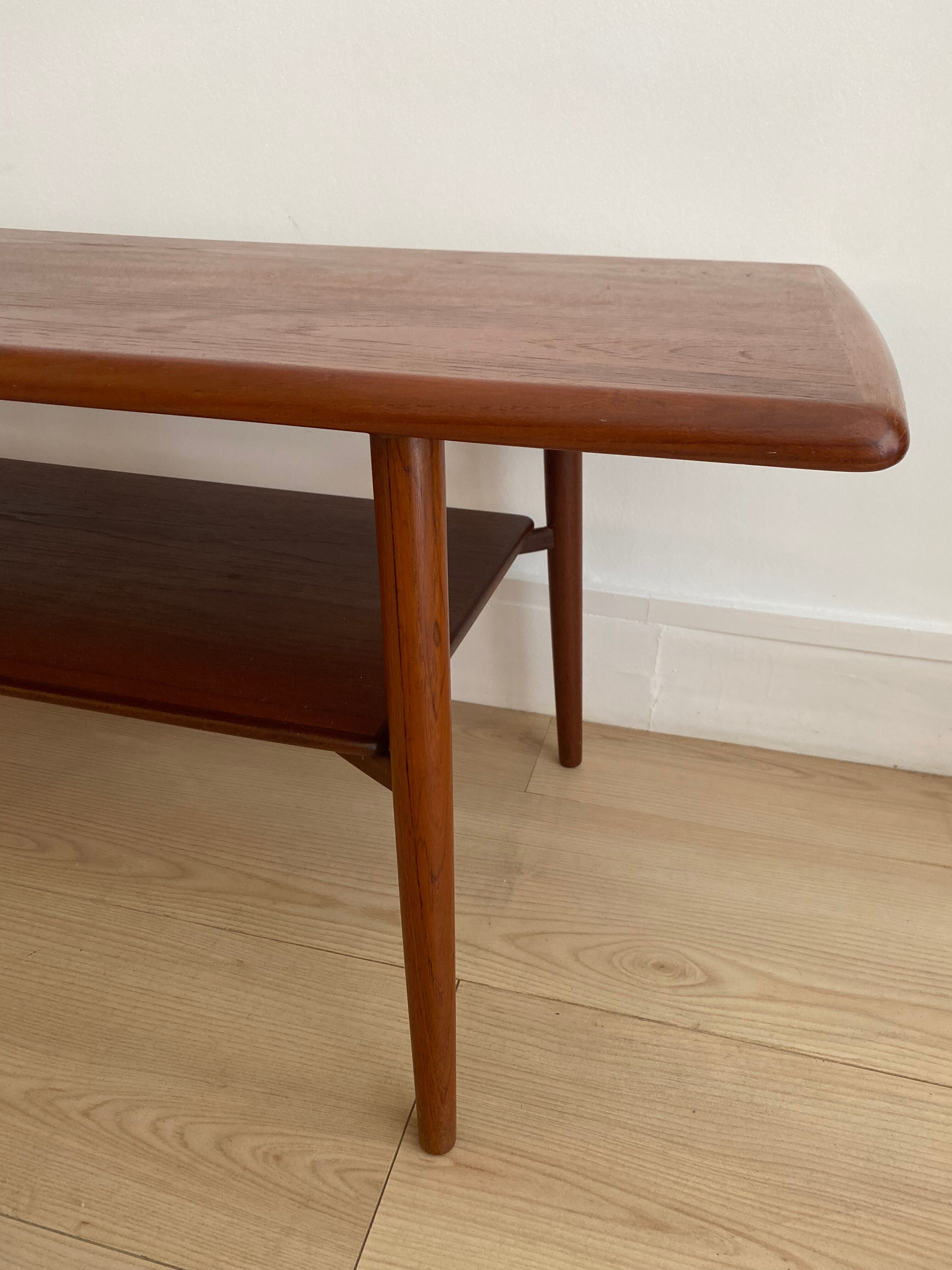 Scandinavian teak coffee table