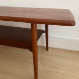 Scandinavian teak coffee table