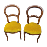 Set de 2 chaises style victorien