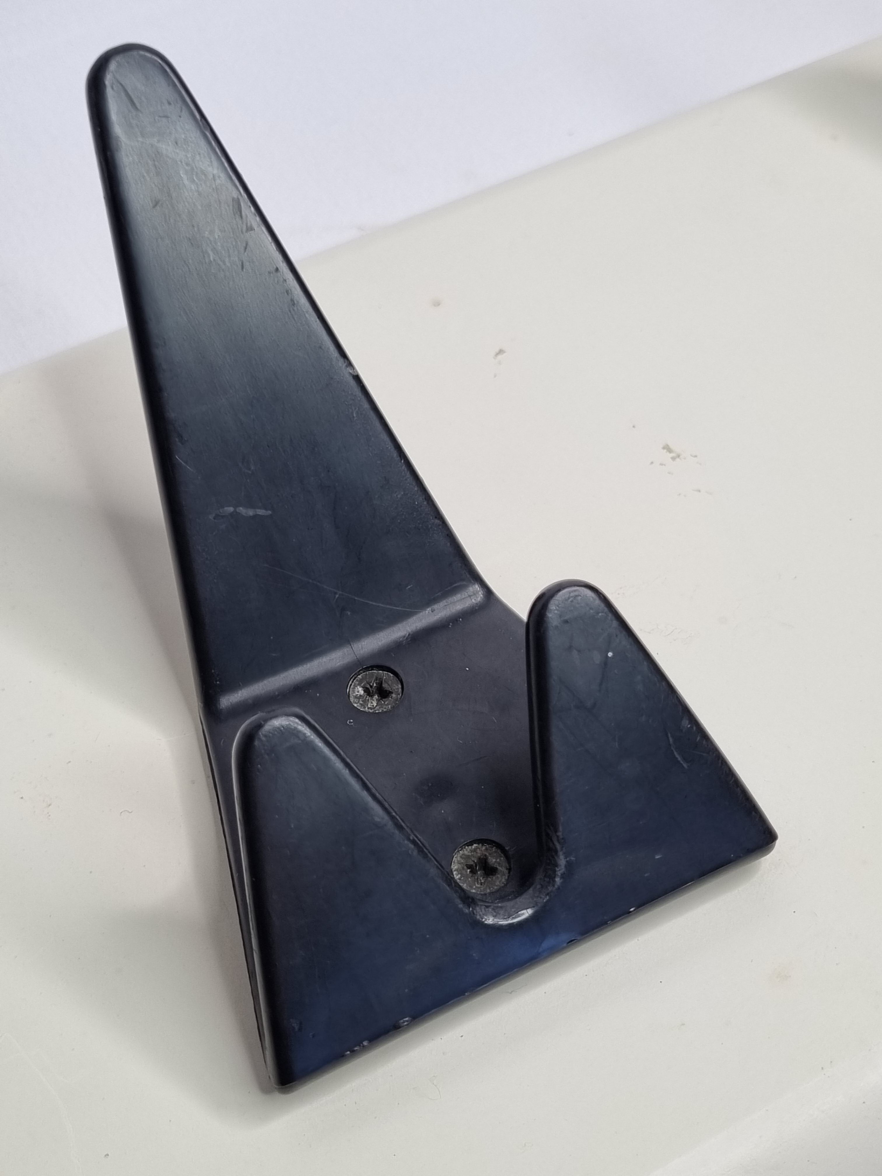 Black and white wall coat rack, space age, 60s